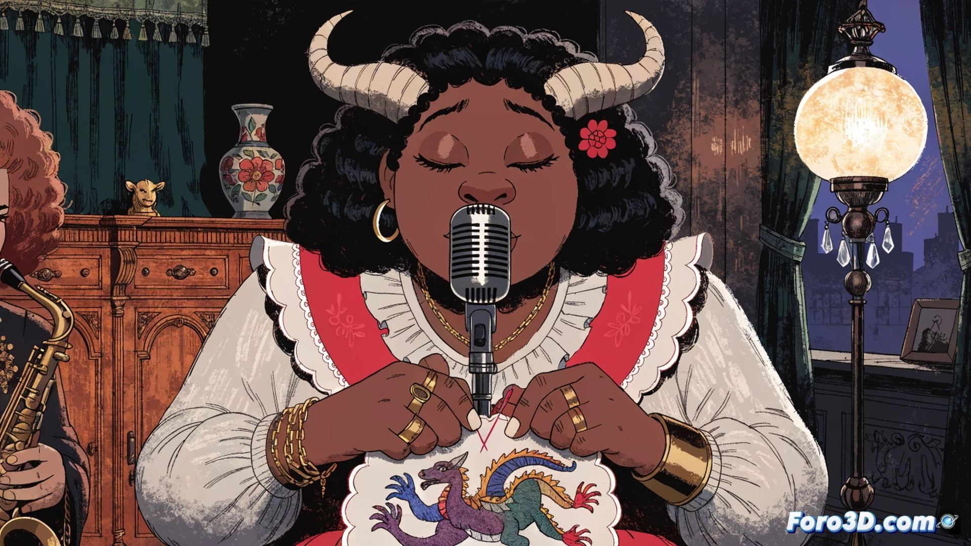 Ogresse: una ogresa negra canta jazz y borda su cuento de hadas