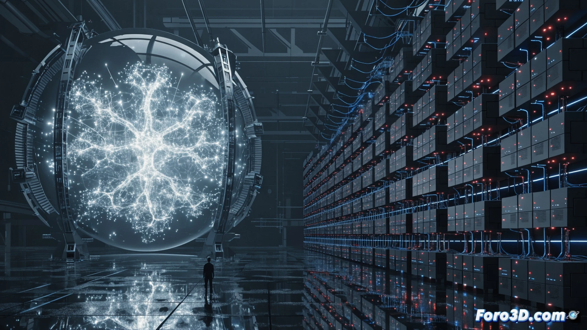 photorealistic technical scene showing a massive golden OpenAI logo suspended in a dark futuristic stock exchange hall, a giant digital countdown clock displaying 2027, burning dollar bills floating in a glass chamber labeled 1 Trillion, a distressed SoftBank logo leaking red digital streams from a server rack, while a glowing ChatGPT interface morphs into a polished crystalline sphere, surrounded by empty investor chairs and flickering holographic stock tickers, ultra-detailed metallic surfaces, cinematic volumetric lighting, dramatic shadows, blue and orange neon accents, hyperrealistic engineering visualization