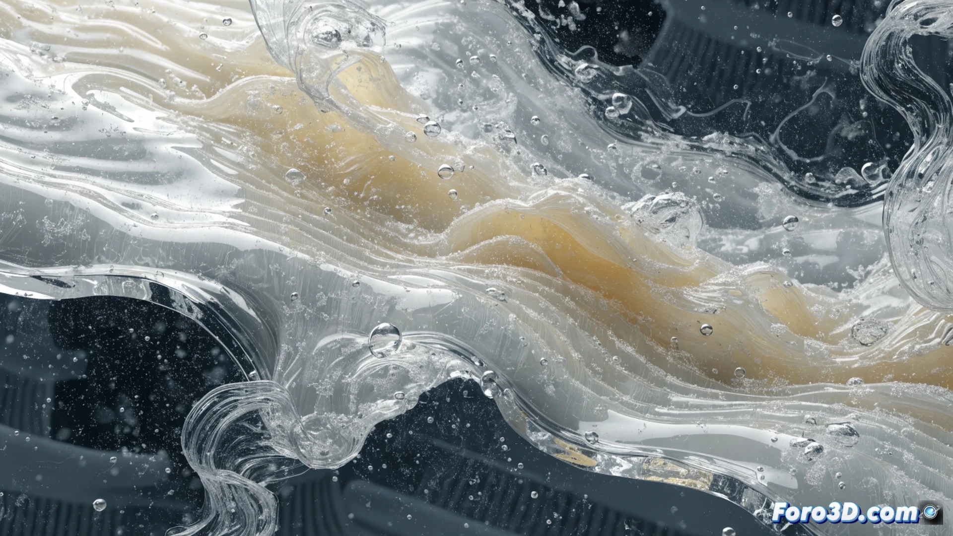 biodegradable potato starch film dissolving in hot water inside a clear glass beaker, steam rising, film fragment shrinking and vanishing completely, no residue left, laboratory setting with pipettes and Petri dishes nearby, photorealistic technical illustration, bright overhead LED lighting, macro lens focus on the dissolving edge, ultra-smooth surface of the water, cinematic clarity, zero microplastics visible, scientific precision, high-contrast clean background