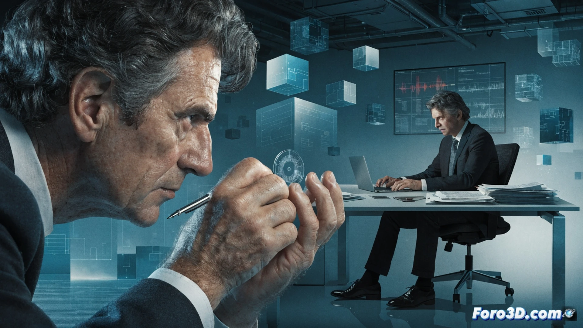 professional broadcast studio scene, investigative journalists analyzing data on multiple monitors showing verification processes, timeline of documentary production growing from 400 to 700 hours represented as expanding project boards, journalists reviewing footage and documents while digital verification tools display fact-checking workflows, cinematic technical illustration style, modern television production environment with editing software interfaces, bright professional lighting, deep focus on collaborative research action, screens showing source verification and data analysis, realistic broadcast equipment and control panels, photorealistic engineering visualization