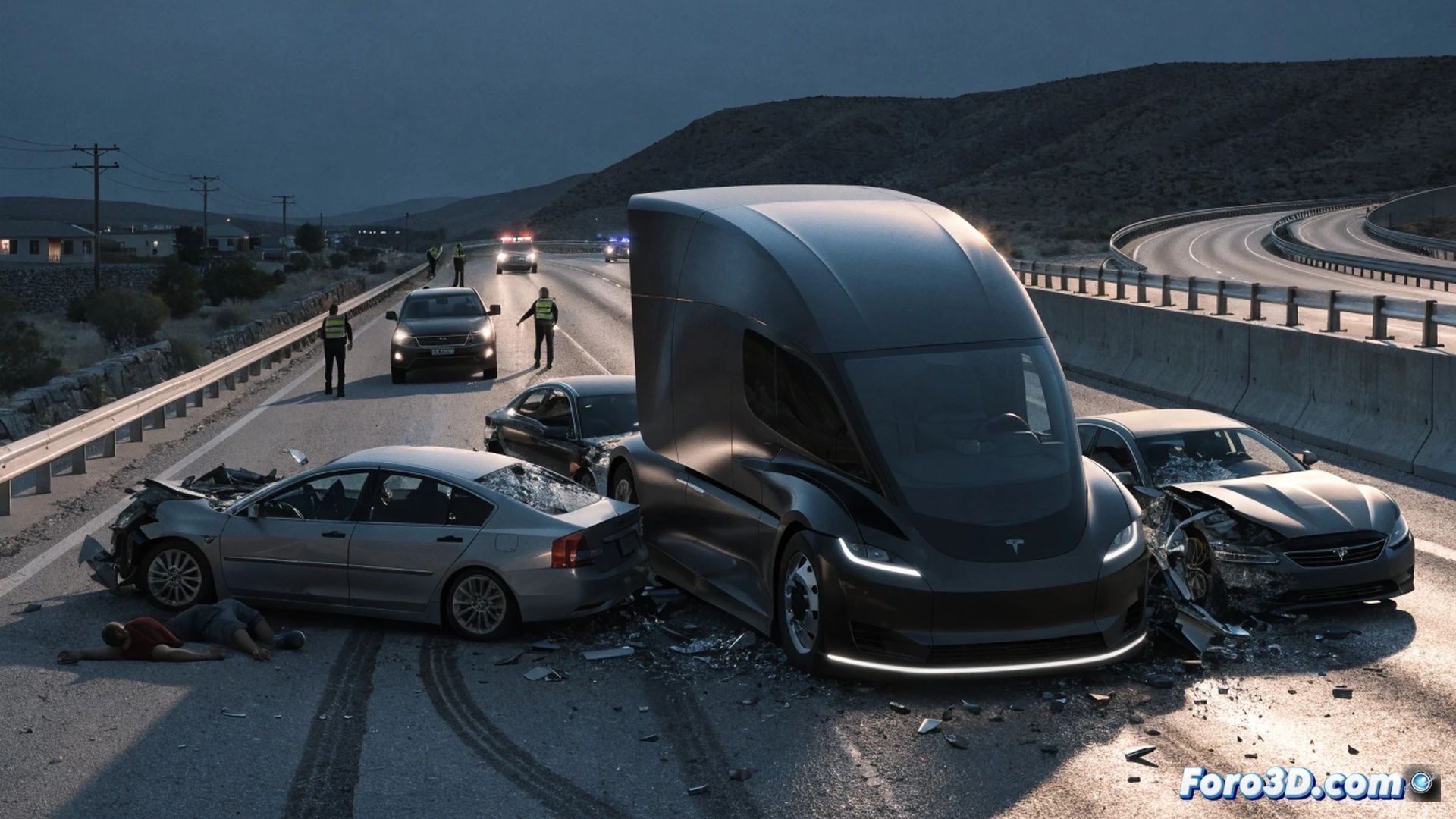 Tesla Semi choca contra autos detenidos en Nevada: dos muertos