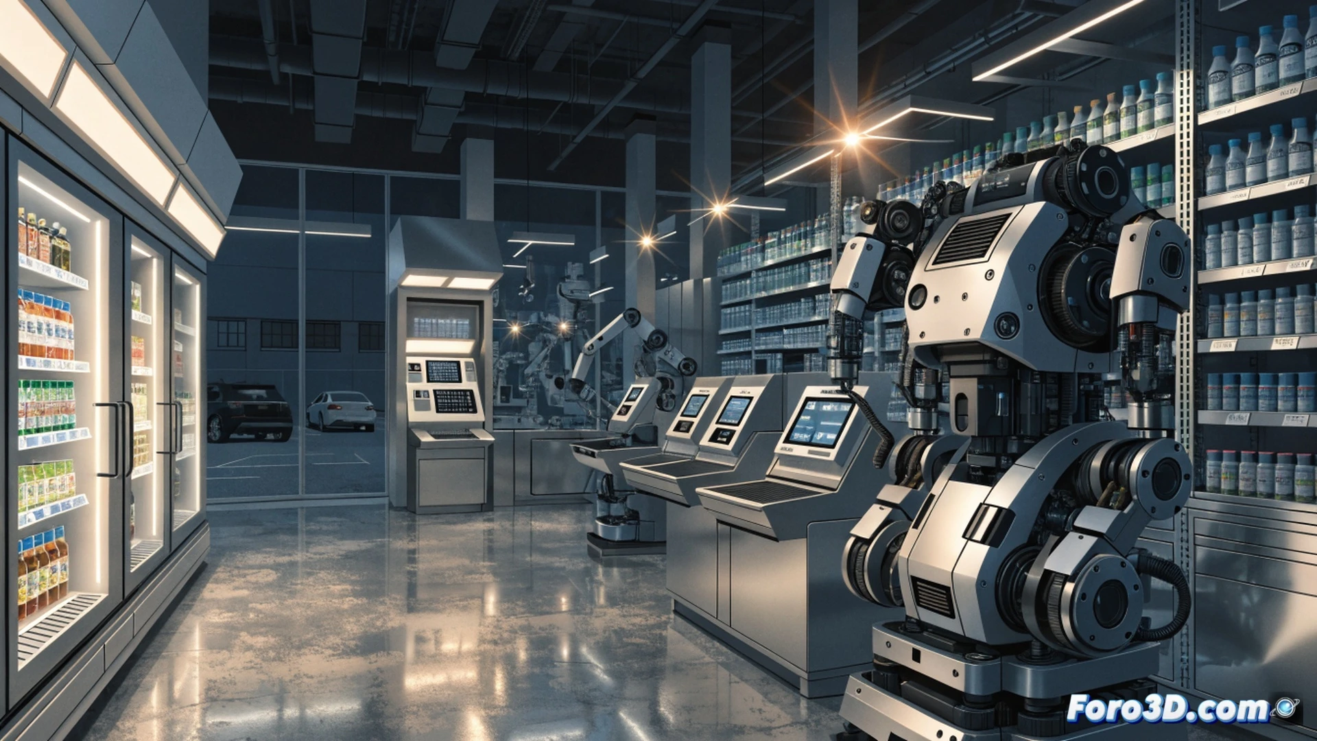 Tiendas sin personal en Corea: robots y soledad laboral
