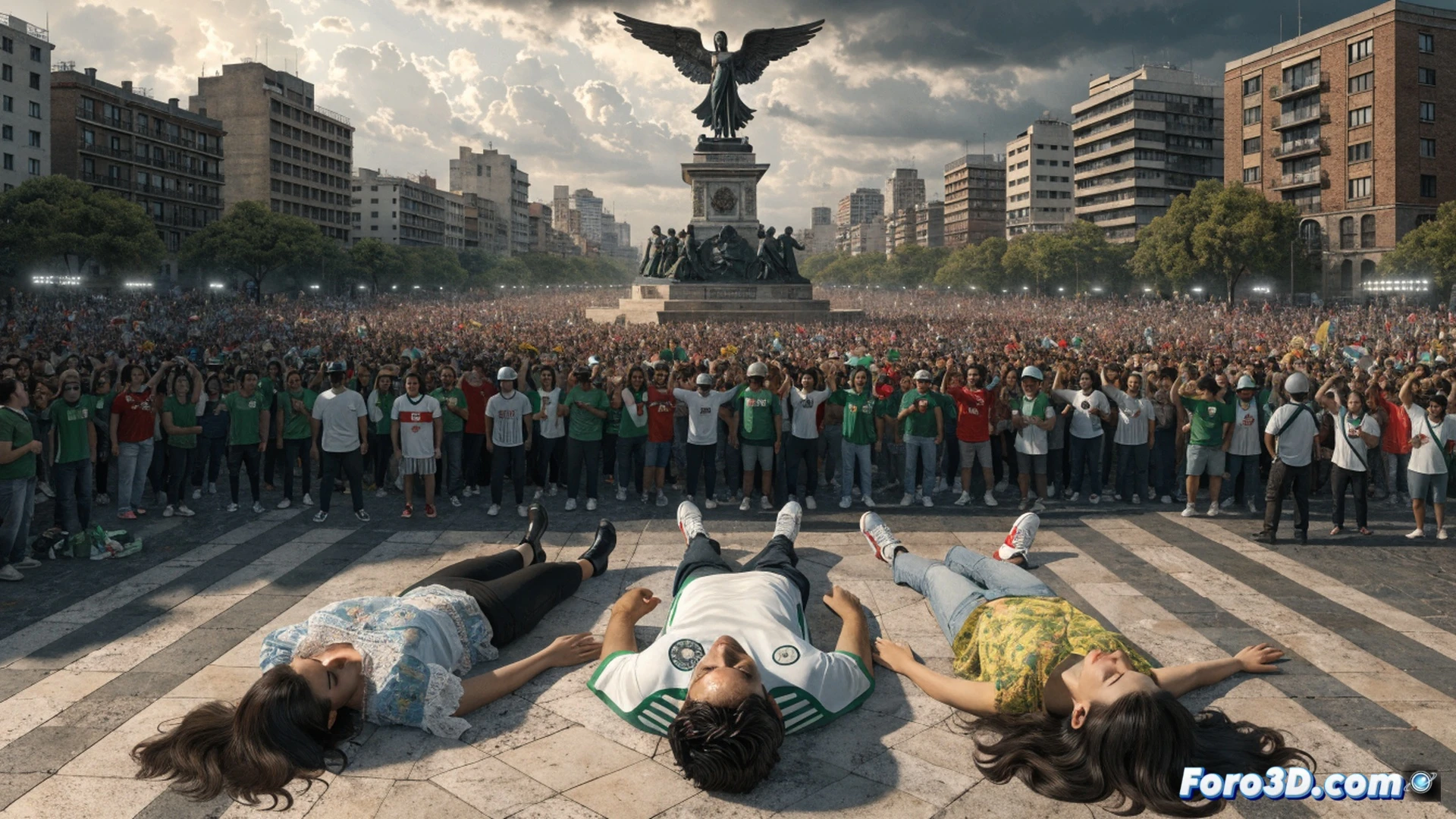Tragedia en el Ángel: tres muertos por asfixia en celebración mundialista