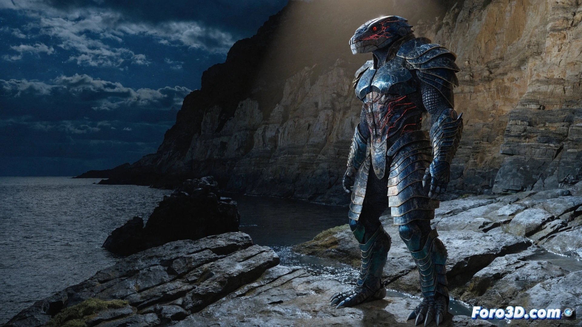 maori superhero tuatara in biomechanical suit fighting cybernetic criminals on a rainy Auckland rooftop at night, suit displaying glowing tribal patterns and exposed hydraulic joints, muscular hero punching a robotic enemy while sparks fly from damaged circuits, cinematic engineering visualization, metallic armor with Maori carving details, neon city lights reflecting on wet surfaces, motion blur on combat action, dramatic low-angle shot, photorealistic technical render, ultra-detailed mechanical exoskeleton components, steam rising from suit vents, dark storm clouds overhead