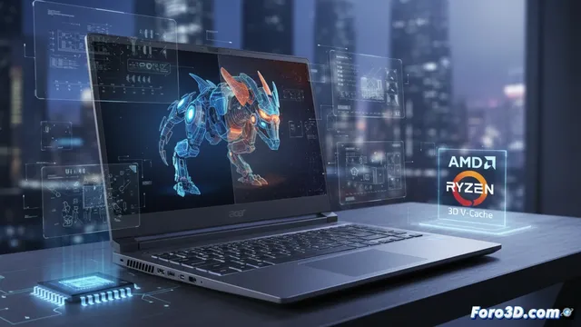 Acer Nitro 16 con AMD V-Cache: ¿Revolución para el 3D portátil?