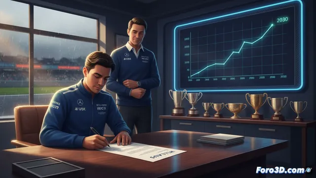 Albon firma hasta 2030: paciencia en Williams para crecer