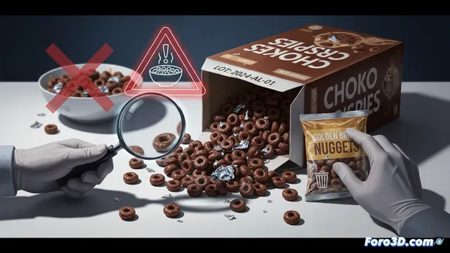 Alerta alimentaria por aluminio en cereales de chocolate