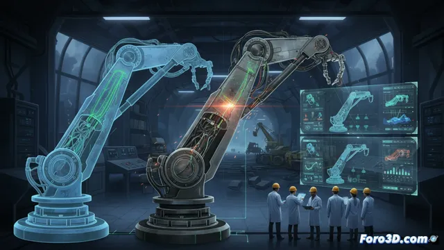 Análisis técnico de la rotura en robot minero y prevención con gemelos digitales