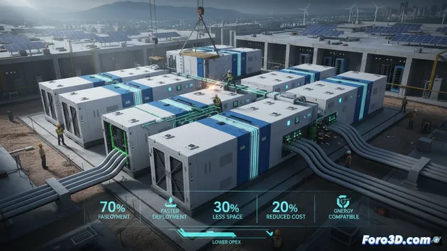 Base eléctrica prefabricada china reduce tiempo y coste en data centers
