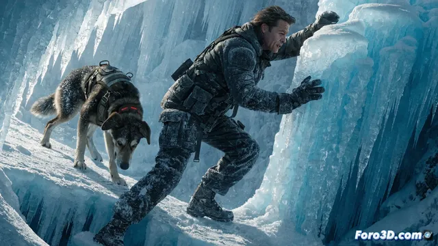 Brad Pitt y su perro de combate luchan contra el hielo en Heart of the Beast