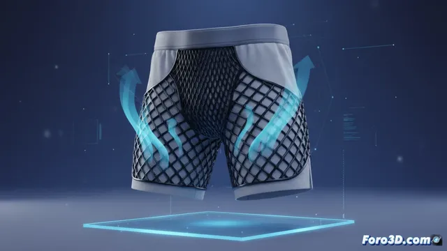 Braga Térmica Negativa 3D: Geometría Romboidal para Pantalones Cortos