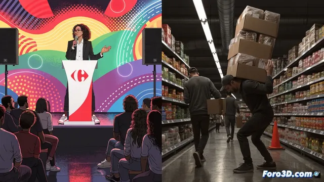 Carrefour da lecciones de sindicatos mientras precariza en sus tiendas
