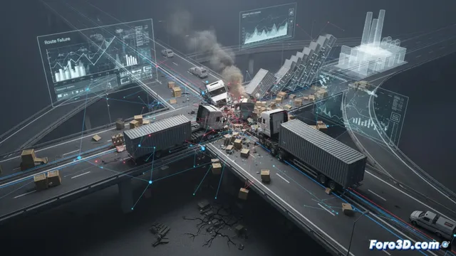 Colisión Logística: Reconstrucción 3D del Impacto en la Cadena de Suministro
