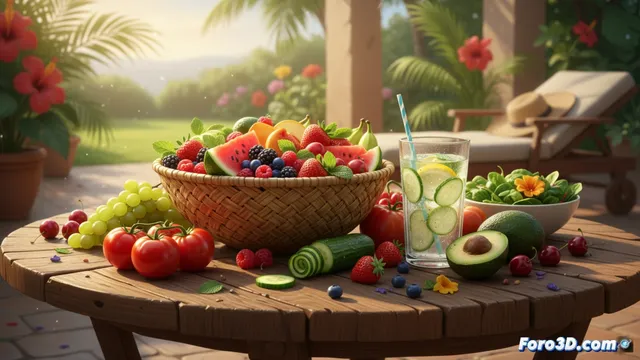 Comer ligero en verano: frutas y verduras para recargar energías