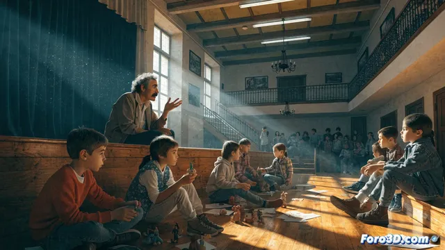 Cuentacuentos de Aldo Méndez visita el Colegio Luis Palacios