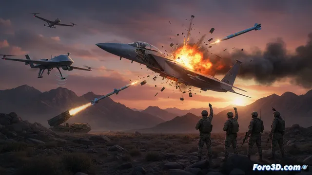 Derribo de F-15 en Irán revela misiles chinos y alerta a EE.UU.