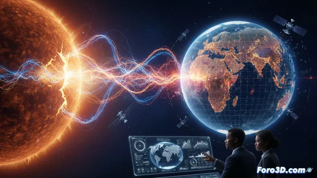 Fractura Solar: Modelado 3D del impacto de una tormenta geomagnética