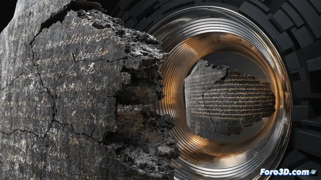 IA descifra papiro carbonizado del Vesubio tras 2.000 años