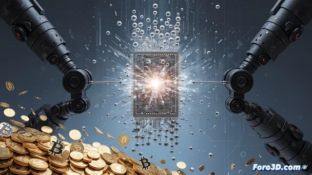 IA dispara chips un 850% mientras oro y bitcoin se desploman