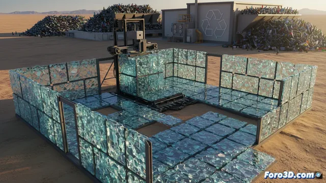 Impresión 3D con vidrio reciclado para construir más barato