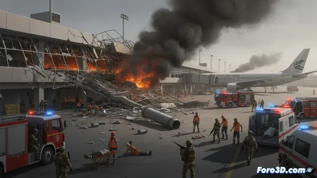 Irán ataca aeropuerto de Kuwait: un muerto y 63 heridos