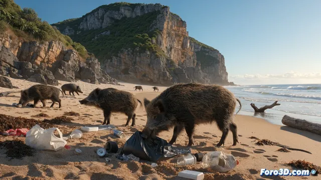 Jabalíes asaltan playas de Arrábida: cómo proteger tu comida