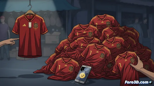 La camiseta de España a 187 euros provoca una avalancha de falsificaciones