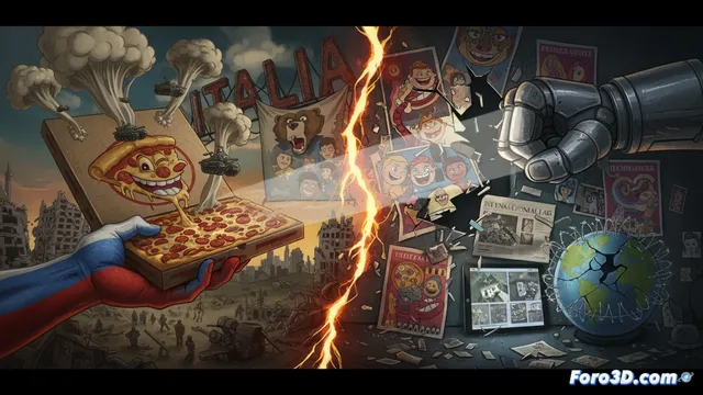 La hipocresía rusa: invasión, propaganda y una pizza de distracción