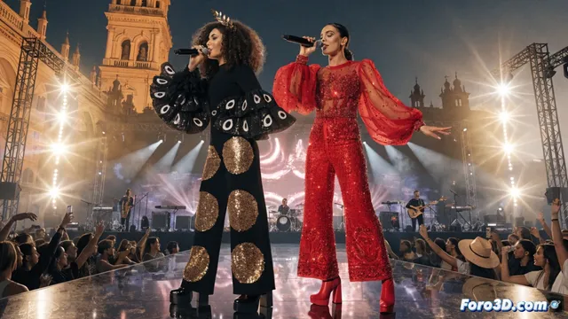 Lola Índigo y Ana Mena encienden Sevilla con orgullo andaluz