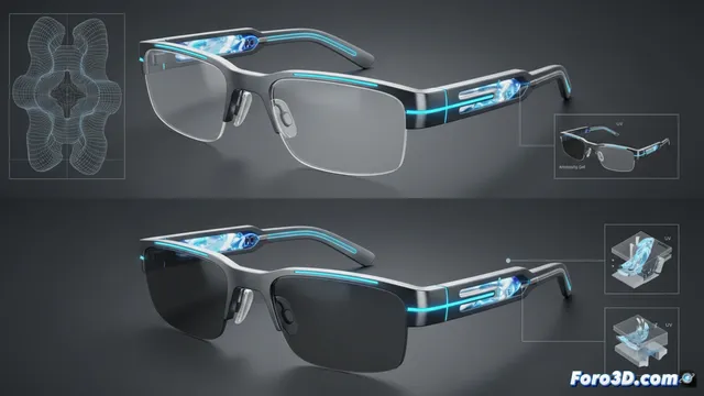 Modelado 3D de Gafas Electro-Opticas con Refrigeración Activa