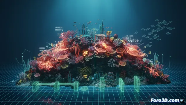 Modelado 3D de la erosión en arrecifes ecológicos