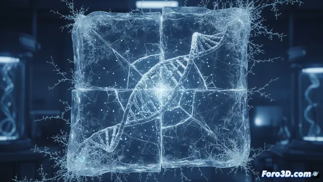 Modelado 3D de la Fuga Genética en Condiciones Criogénicas