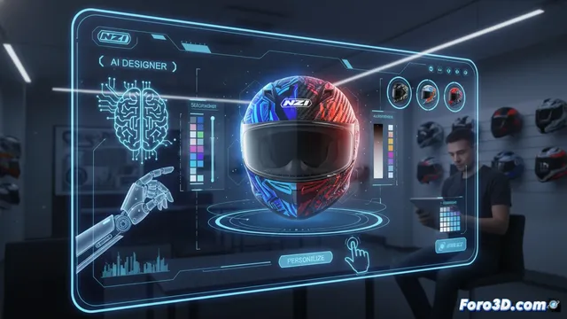 NZI lanza configurador 3D con IA para diseñar cascos sin diseñador