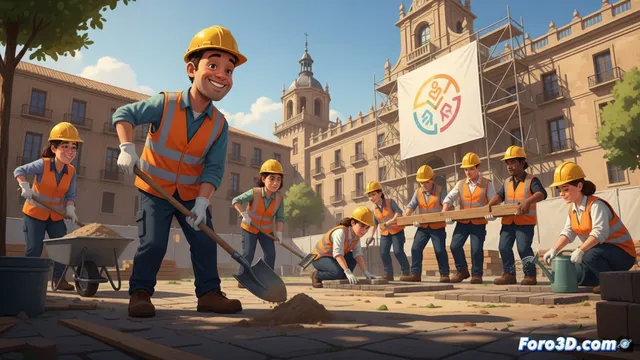 Pamplona contrata a 10 personas con discapacidad mental para obras