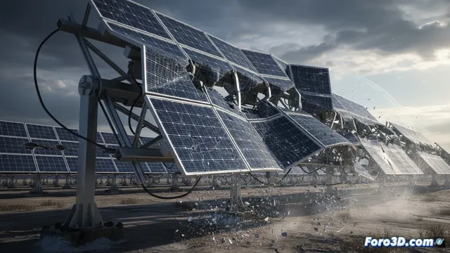 Pandeo Fotovoltaico: Simulación 3D del Colapso Estructural en Paneles Solares