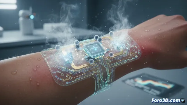 Parche dérmico impreso en 3D que libera mentol al detectar estrés térmico