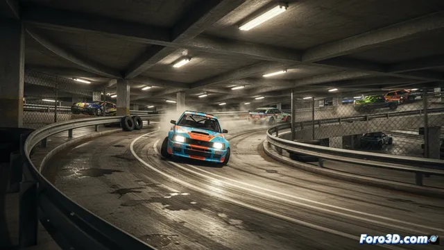 Parking Garage Rally Circuit derrapa en Switch el 18 de junio
