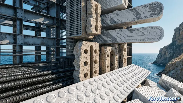 Plástico impreso en 3D desafía al acero en la construcción costera