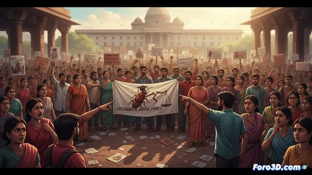 Protesta en Delhi contra el fraude en exámenes oficiales