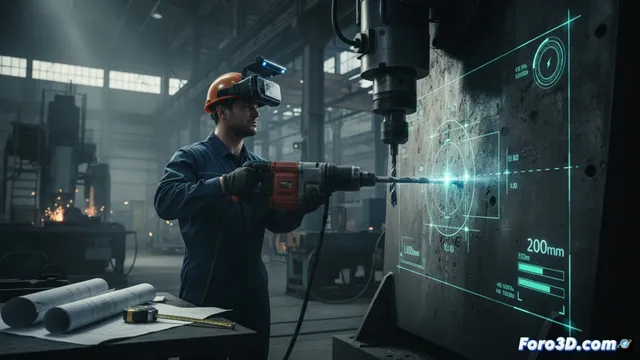 Realidad Aumentada guía la perforación de precisión en industria