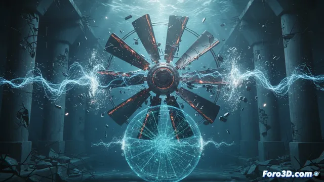 Reconstrucción 3D del fallo catastrófico en turbina sumergible