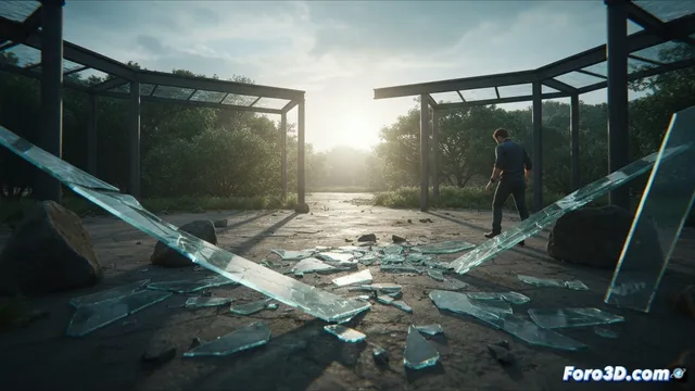 Ruptura de vidrio en zoo: reconstrucción 3D busca el punto de inicio
