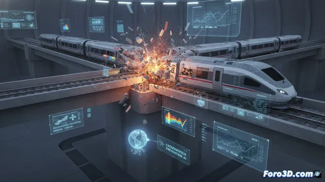 Simulación 3D de impacto ferroviario para prevención de catástrofes