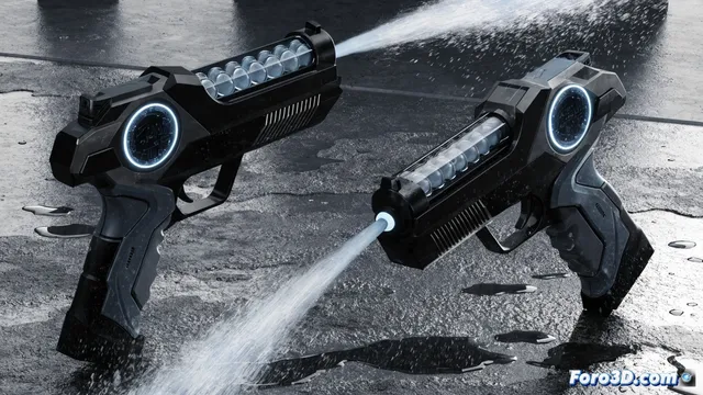Spyra: pistolas de agua electrónicas que disparan con precisión milimétrica