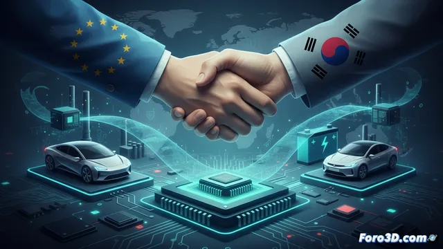 UE y Corea del Sur firman acuerdo digital clave para autos y chips