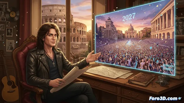 Vasco Rossi planea su Jubileo en Roma: 500.000 almas en 2027