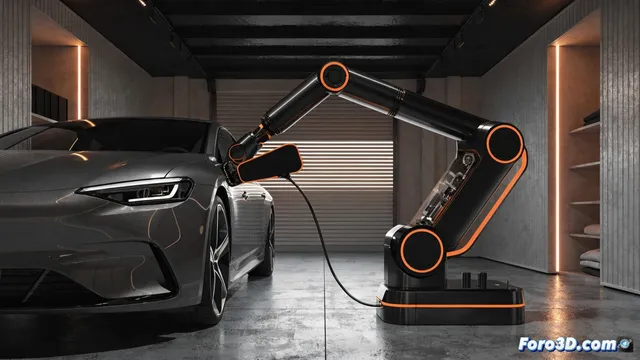 Xiaomi crea un cargador con brazo robótico para coches eléctricos