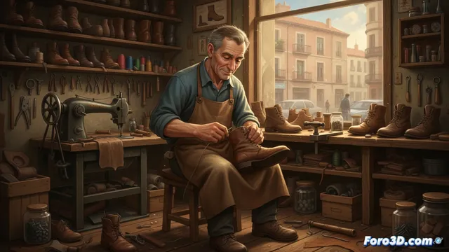 Zapatero remendón en Delicias: un oficio que se apaga en dos años