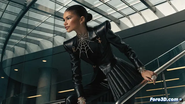 Zendaya teje su moda en Berlín con guiño arácnido de Louis Vuitton