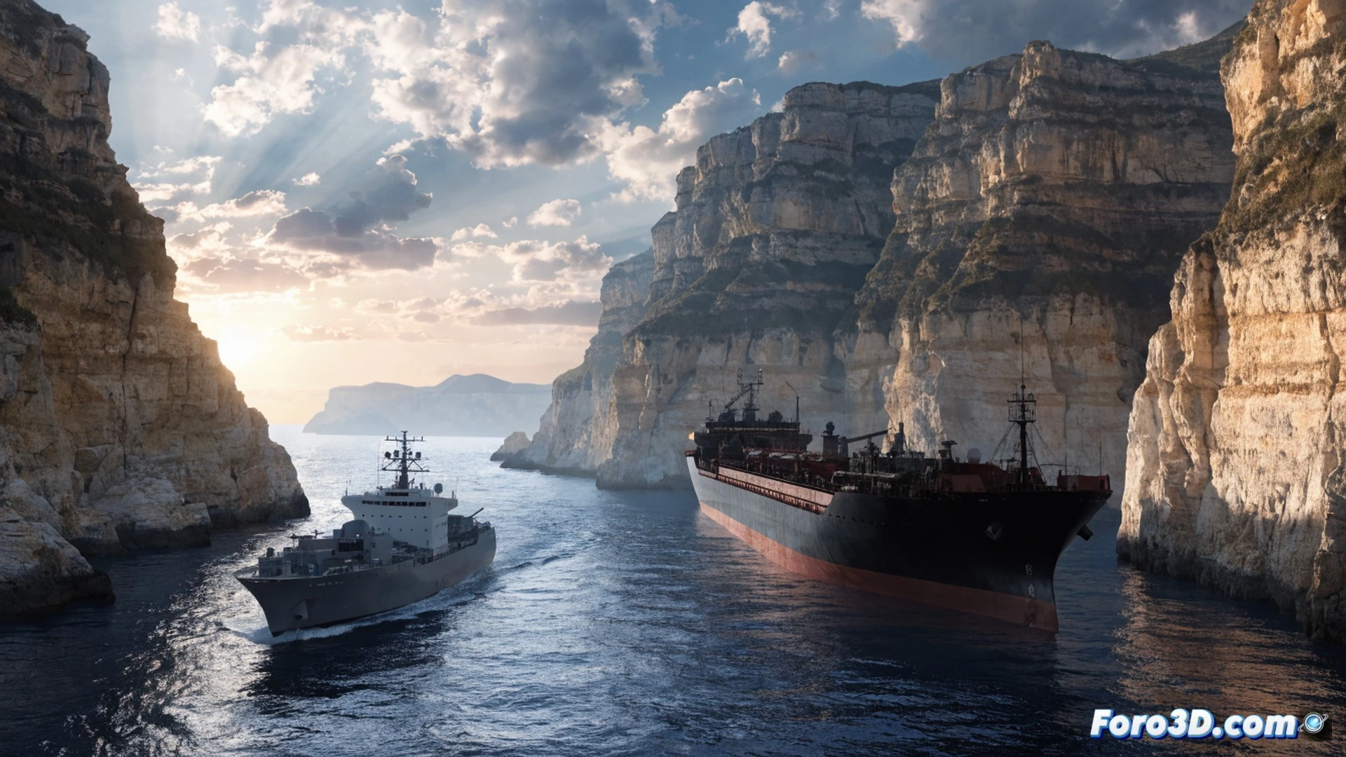 Oil tanker navigating narrow Strait of Hormuz, giant pipelines and refinery control room in foreground, crude oil barrel diagram with downward arrow superimposed on tanker hull, Brent crude price chart collapsing in red on digital dashboard, refinery worker adjusting valve while fuel pump nozzle drips gasoline, photorealistic technical illustration, cinematic lighting with golden sunset over Persian Gulf, ultra-detailed industrial equipment, control panel screens showing falling price graphs, oil rig silhouettes in distance, dramatic clouds reflecting economic relief, engineering visualization with transparent pipeline cross-sections revealing oil flow